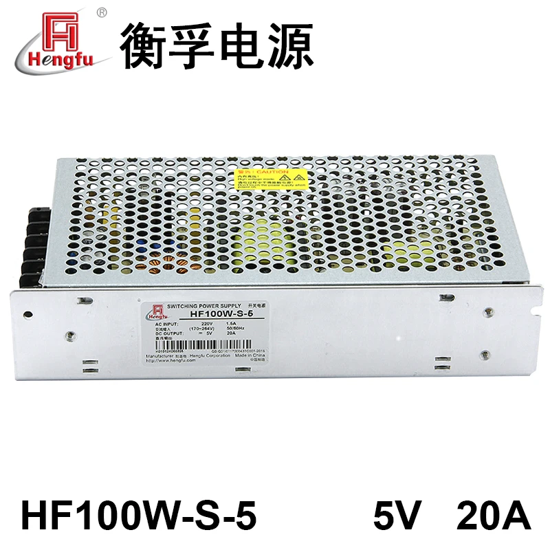 

HengFu HF100W-S-5 Power Charger AC220V Transfer DC5V 20A Single-Channel Switching Power supply