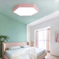 led ceiling lamp modern simple bedroom lamp creative iron acrylic polygon aisle lamp for living room bedroom and study