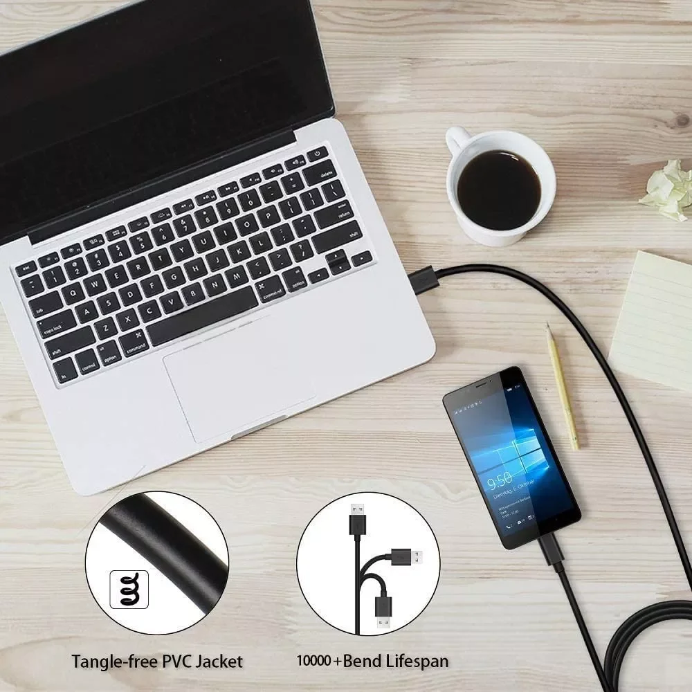 

USB Cable 10Pack Charger Cable Fast Phone Charging Cord for Samsung Galaxy S7 S6 Edge S5 Note 5 4 A3 A5 A7 A8 A9