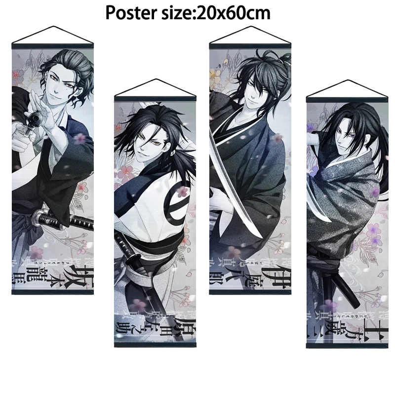 Аниме плакат Hakuouki ShinSenGuMiKiTan Hijikata Toshizou Iba настенный свиток для украшения дома художественная картина 20x60 см
