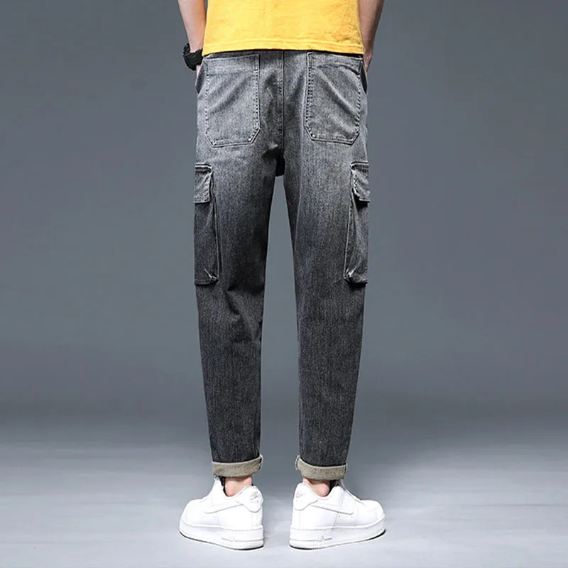 22 Fashion Jeans for Men Street Fashion Gradient Alphabet Print Jeans Men Youth Men's Casual Pants Baggy Jeans Men Clothing