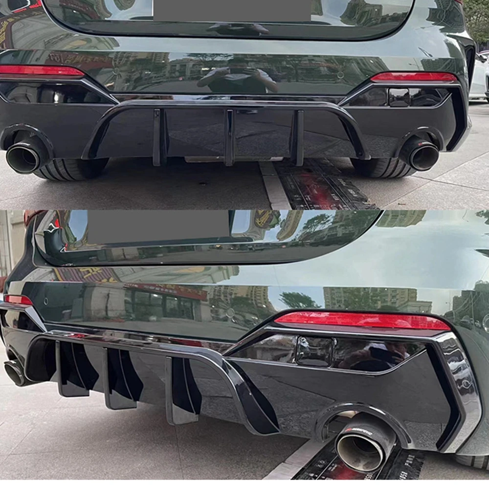 Задний бампер задний диффузор светодиодный спойлер для губ BMW 4 серии 2020 + G22 G23 420i