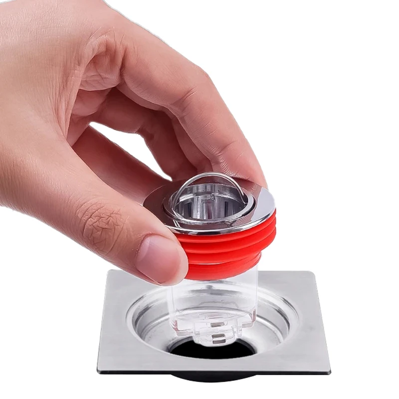 

2023 New Bathroom Floor Drain Removable Hair Strainer One Way Drain Valve Durable Automatically Shower Drain Sewer Accessories