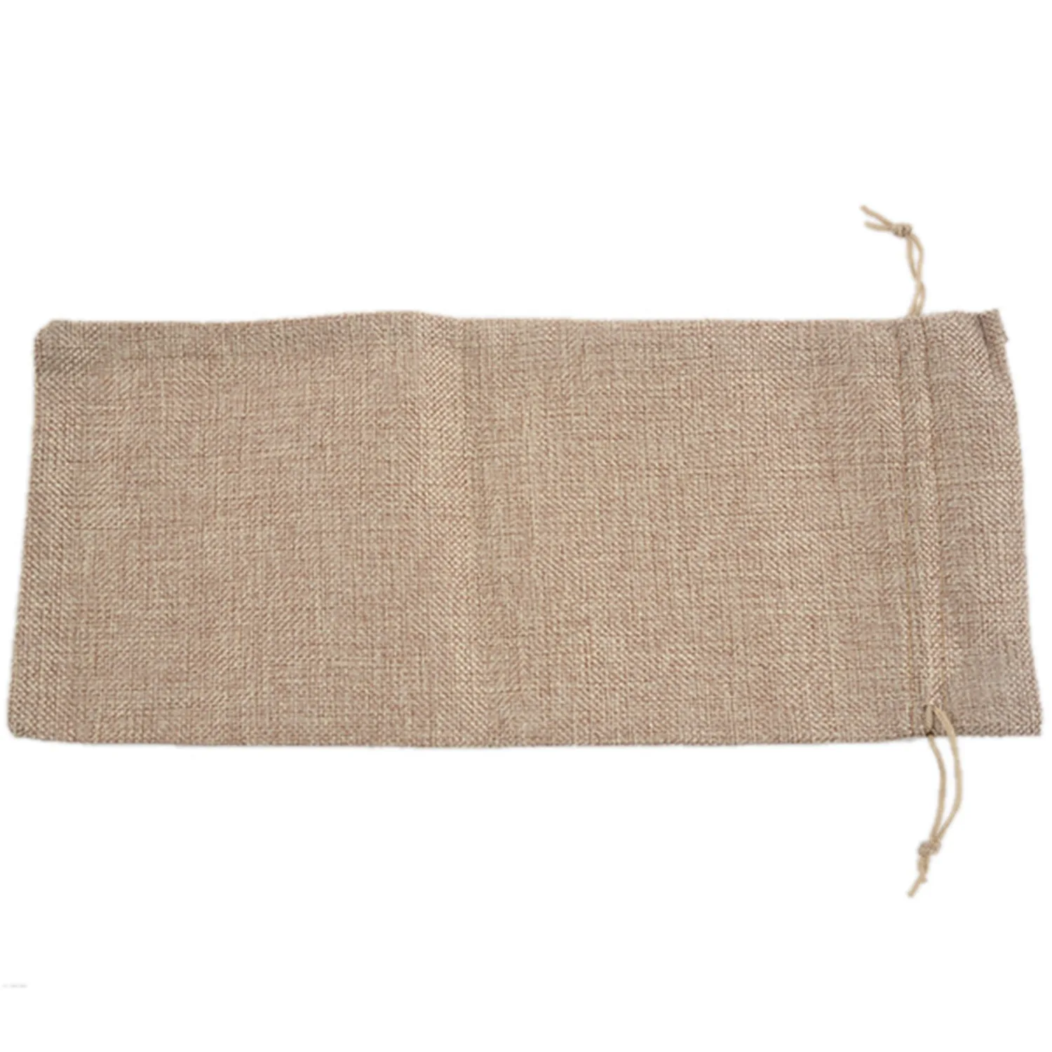 

10pcs Jute Wine Bags 14 x 6 1/4 inches Hessian Wine Bottle Gift Bags with Drawstring