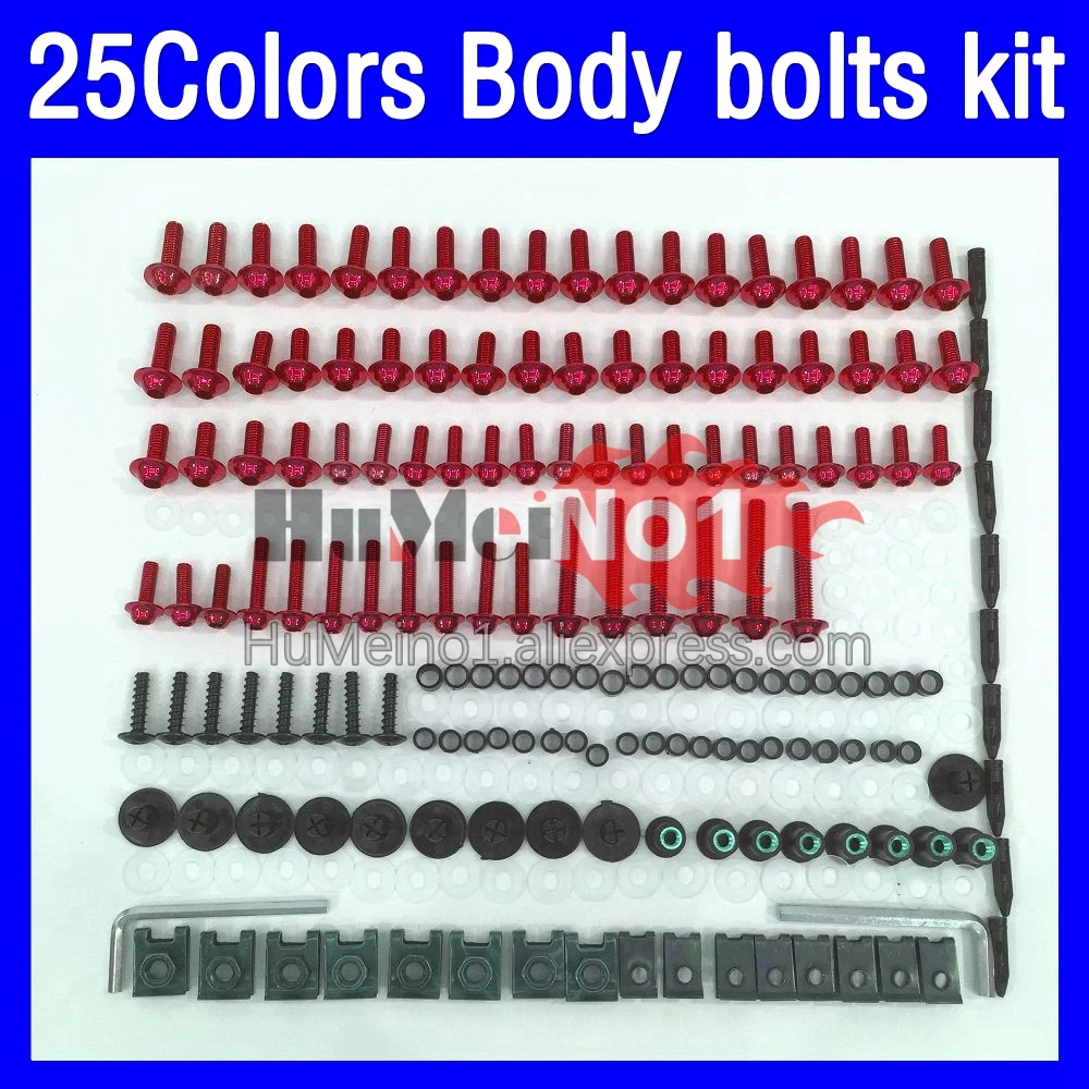 

268ps Fairing bolts full screw kit For HONDA CBR600RR CBR600 CBR 600CC 600 RR CC CBR600CC 07 08 2007 2008 Body bolt screws Nuts