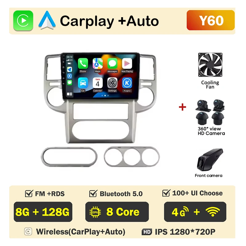 

Автомобильный радиоприемник Android для NISSAN X-TRAIL Xtrail 2003-2007, автомобильный плеер Carplay, мультимедийная GPS-навигация, 2din, видео, 4G, WIFI экран