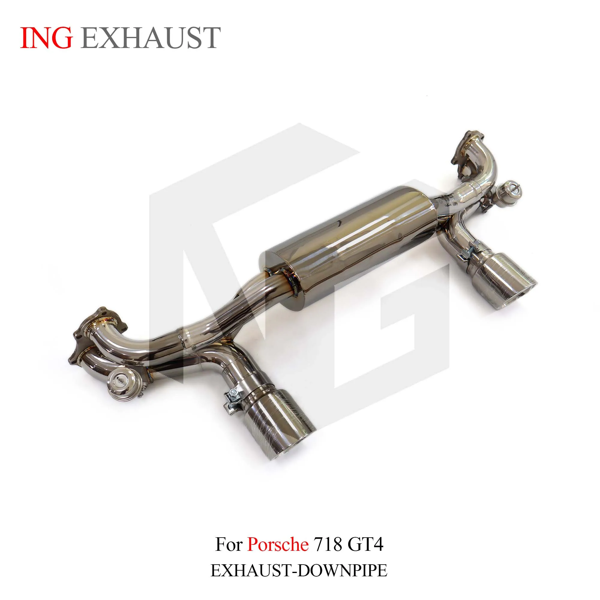 Выпускной клапан ING New Style SS304 Catback для Porsche 718 GT4 GTS 4.0L Spyder Race автоматический