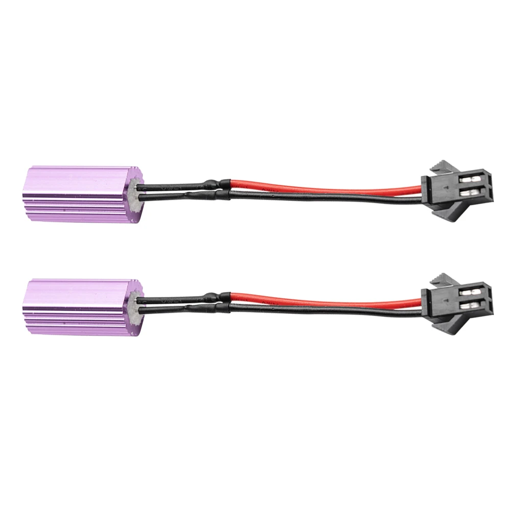 

2x резисторы Canbus без ошибок нагрузки для крепления светодиодный Ной лампы, быстрая гипер-вспышка, сигнал поворота, код ошибки мигания