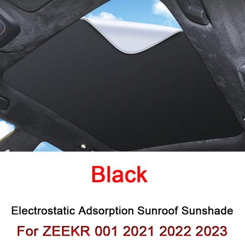 Для ZEEKR 001 2021-2023 Электростатическая адсорбирующая Автомобильная Фотолюминесцентная шторка затеняющая ветровая Защита от солнца Солнцезащитная крыша