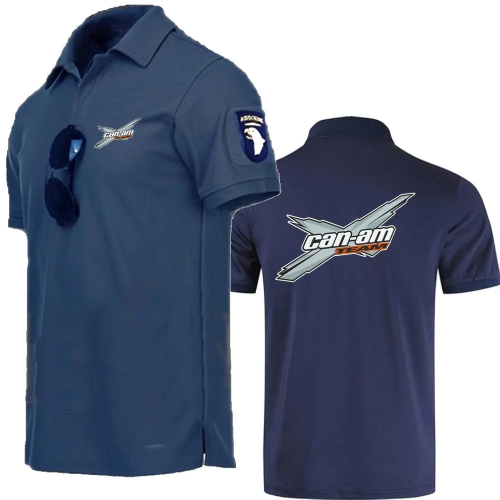 Мужские рубашки поло футболки Can Am Off Road Brp Atv Commander Utv Outlander мужская футболка-поло