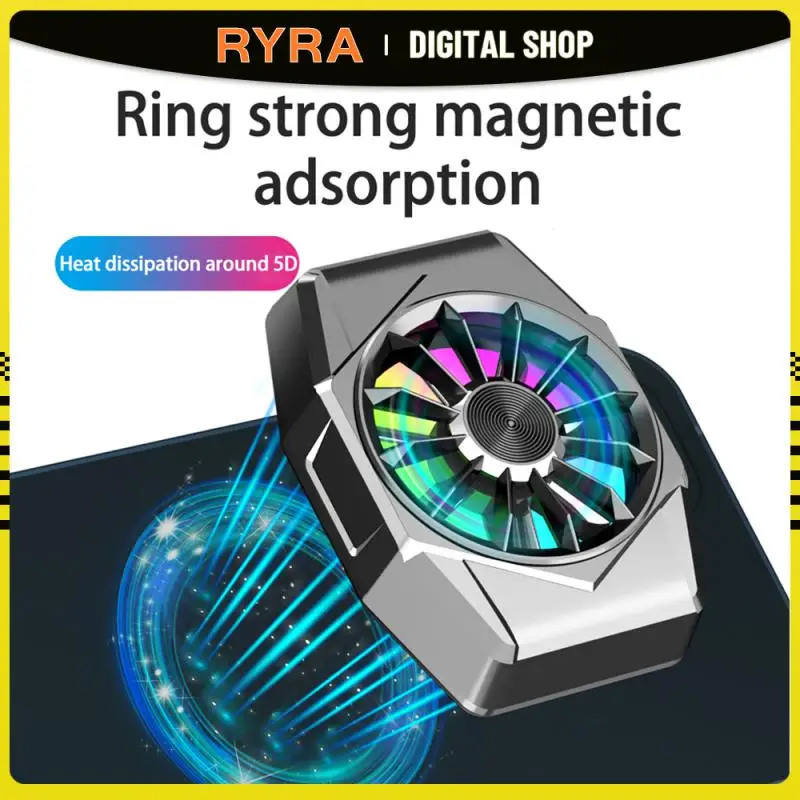 

RYRA Phone Magnetic Radiator Game Cooler System Quick Cooling Fanwith Clamp For Iphone Xiaomi Gaming Radiator Кулер Для Телефона