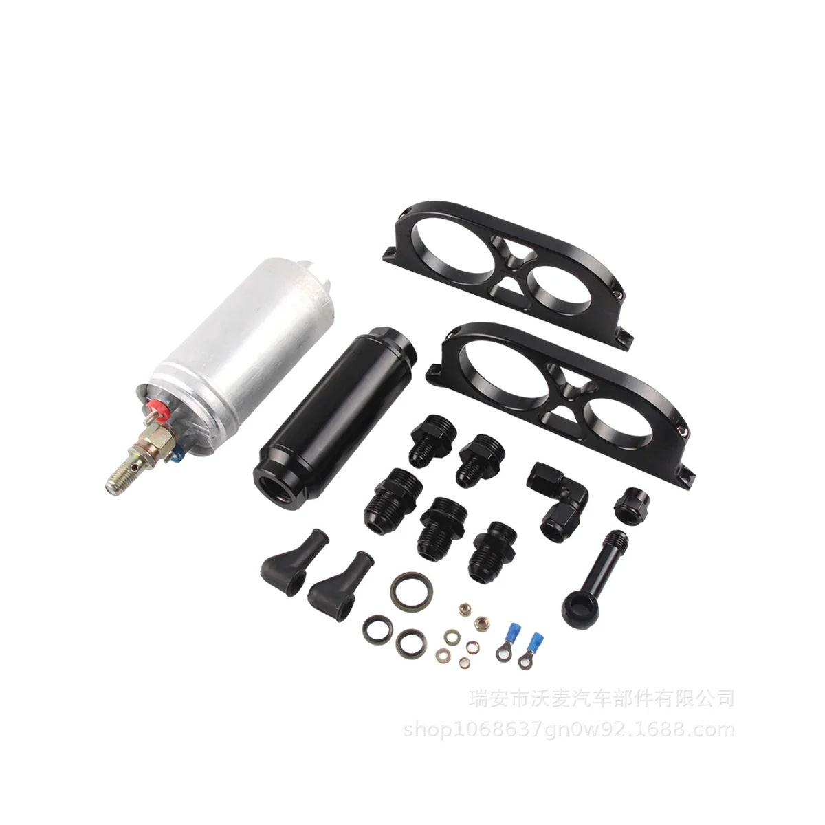 

380LPH Universal External Inline Fuel Pump and Filter Replaces 0580254044 W/ Mounting Bracket Kit