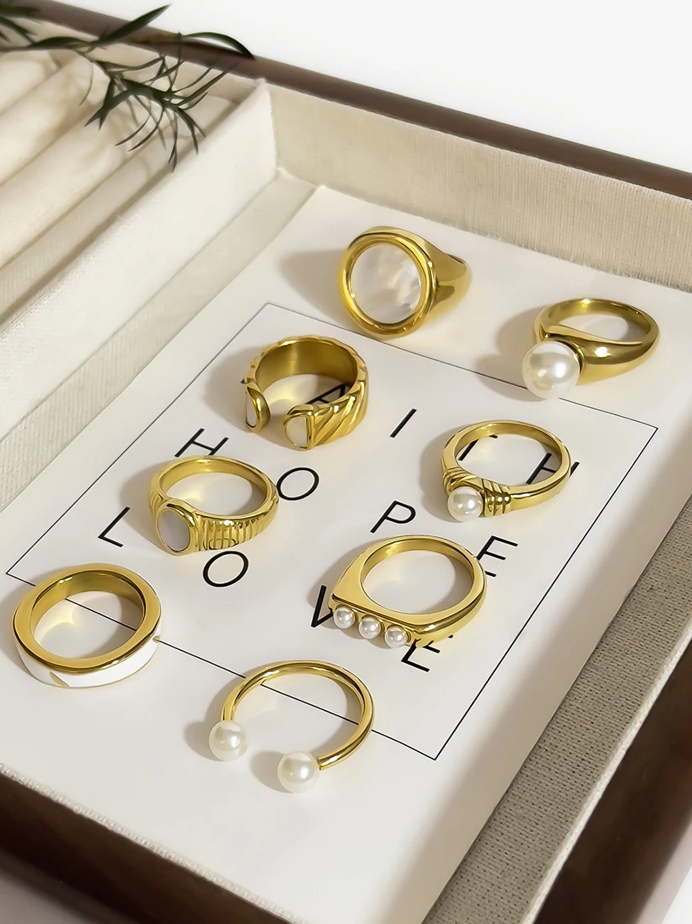 Кольца из нержавеющей стали Peri'sBox для женщин