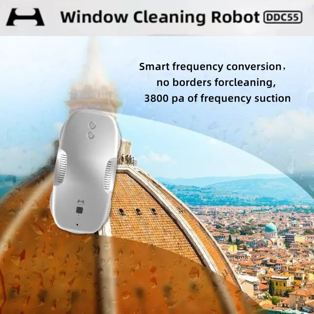 

HUTT DDC55 Smart Electric Window Cleaning Robot Vacuum Inverter Cleaner Glass Washer Wall Washing Glass Wiper For Home Appliance