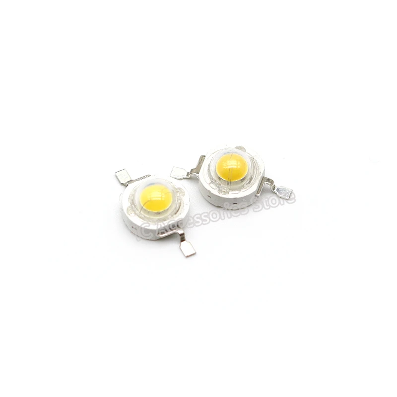 

50pcs LED white light 1W high power warm white lamp beads enough power