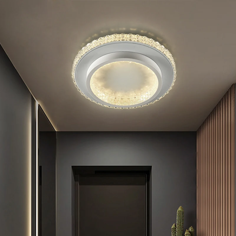 

New Arrival Modern Simplicity Design Ceiling Light 24W Bathroom Bedroom Corridor Aisle Lamp Black Gold Fixture Minimalist