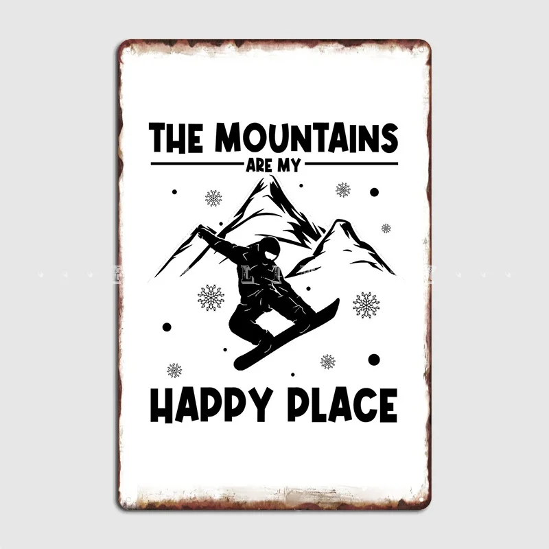 Er Mountains Gift Metal Sign Club Home Retro Poster Home Tin Sign Poster