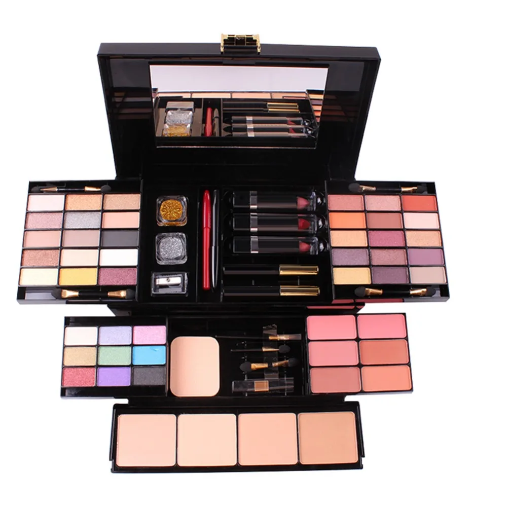 

Pro Makeup Set 39 Colors Multicolor Shimmer Glitter Matte Long Lasting Eyeshadow Palette Blush Power Lipstick Maquillaje Mujer