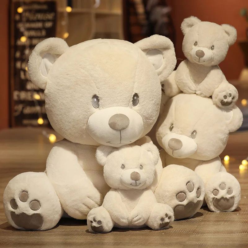 

White 25CM Bear Stuffed Toys Plush Dolls Cloth Wedding Celebration Decoration Birthday Christmas Gift