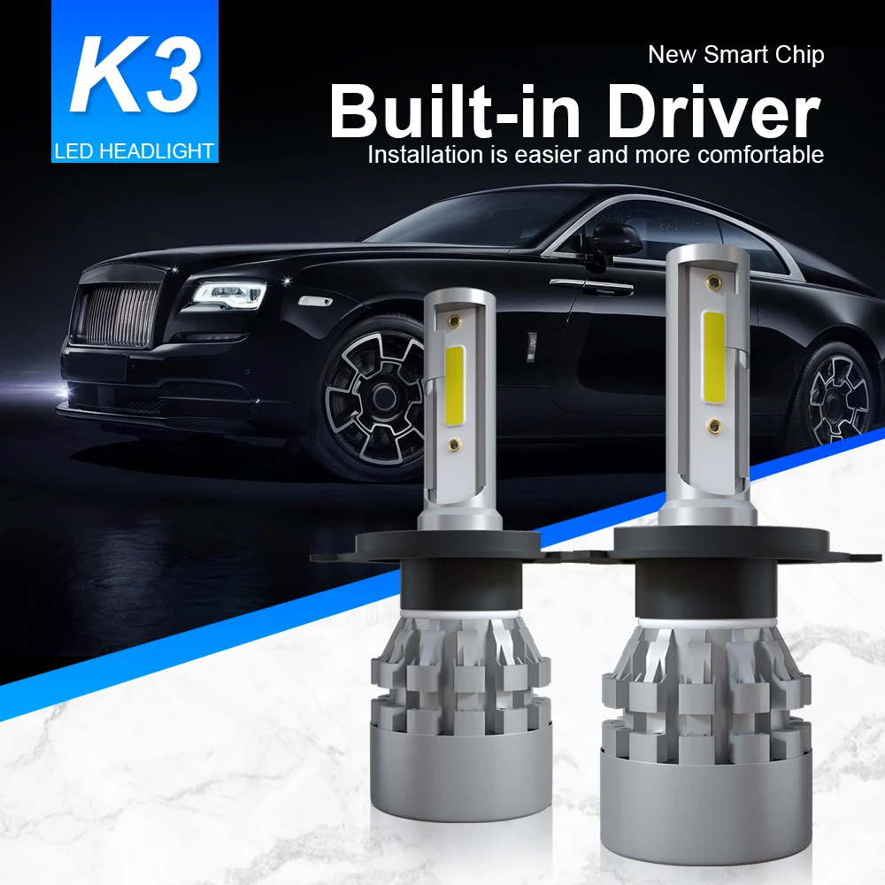 

Лампы для автомобильных фар H4, 6000K, IP68, 200 м
