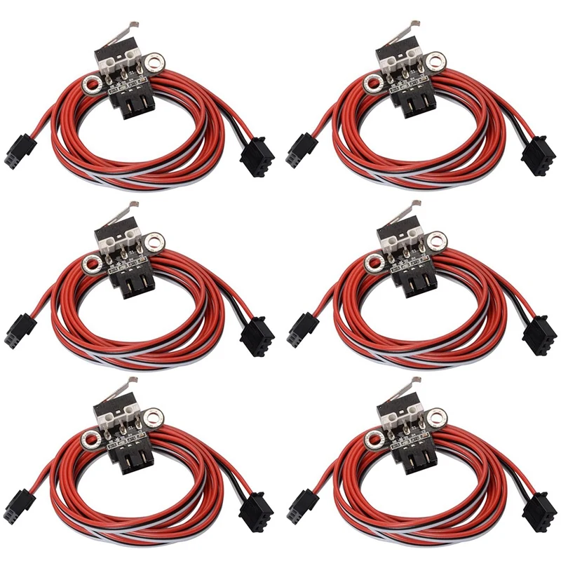 

6 Pack Mechanical Endstop Limit Switch Module Endstop Switch Horizontal Type With 1M Cable For 3D Print Parts Ramps1.4