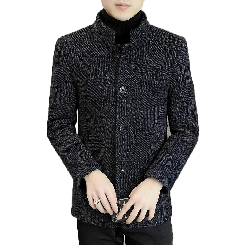 

Men Jackets Men Clothing Autumn And Winter Fashion Urban Leisure Thickened Warm Jacket With Cotton Business Coats M-3XL