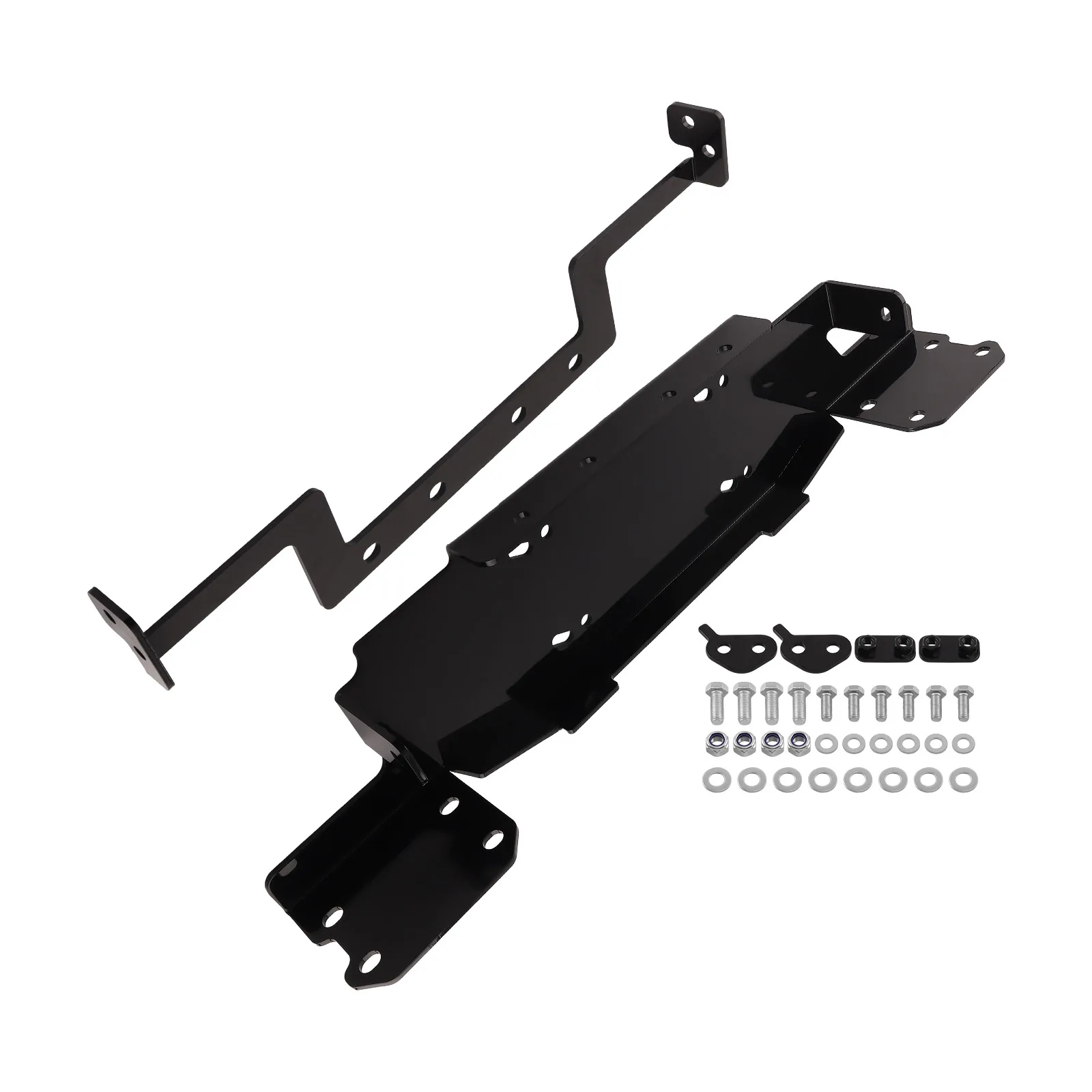 

Кронштейн крепления пластины лебедки для Jeep Wrangler JL и Gladiator с металлическим бампером 18-24