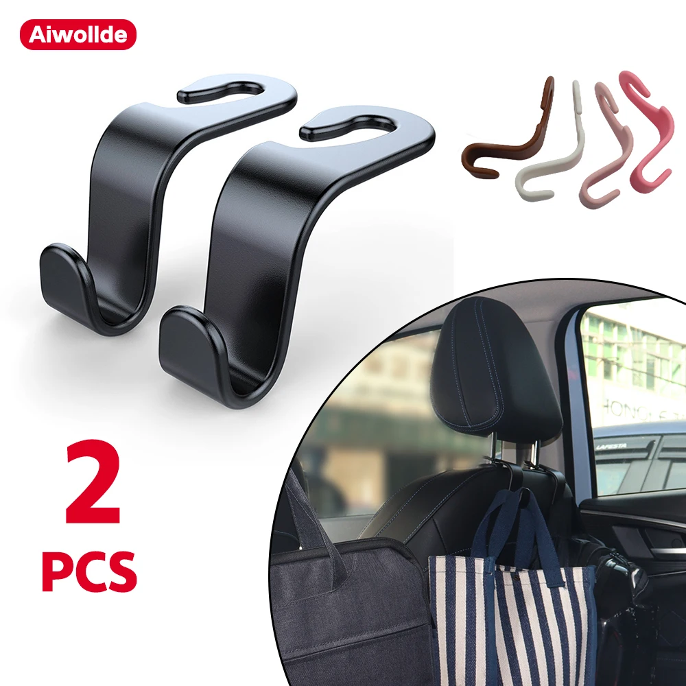 

Aiwollde Car Seat Headrest Hook Detachable Creative Hidden Multi-Functional Storage Universal