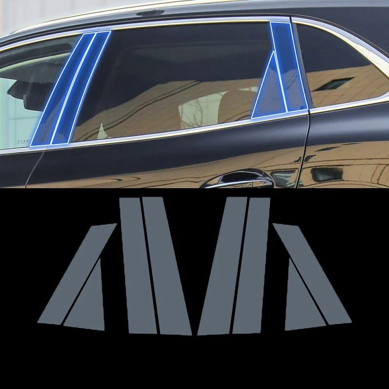 

Автомобильная внешняя стойка для Hongqi HS5 2019-2023 ТПУ Прозрачная пленка защита внешняя BC Центральная стойка автомобильные наклейки полоса аксессуар