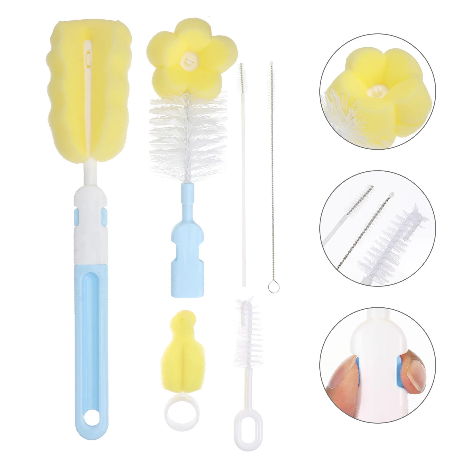 

Baby Bottle Drying Rack Holder Milk Draining Cleaning Brush Dishwasher Multi-function Storage Pp Pacifier Toddler Tools