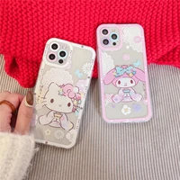 suitable for apple 131211 pro max cartoon hello kitty kitten phone case iphone xsxr angel eye soft case x drop resistant