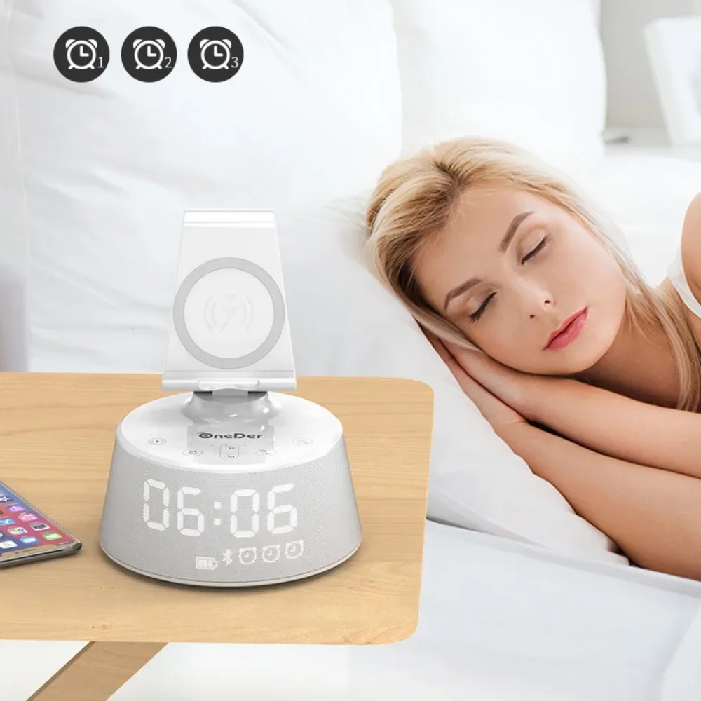 Настольные Цифровые часы умный сенсорный будильник офисный держатель для