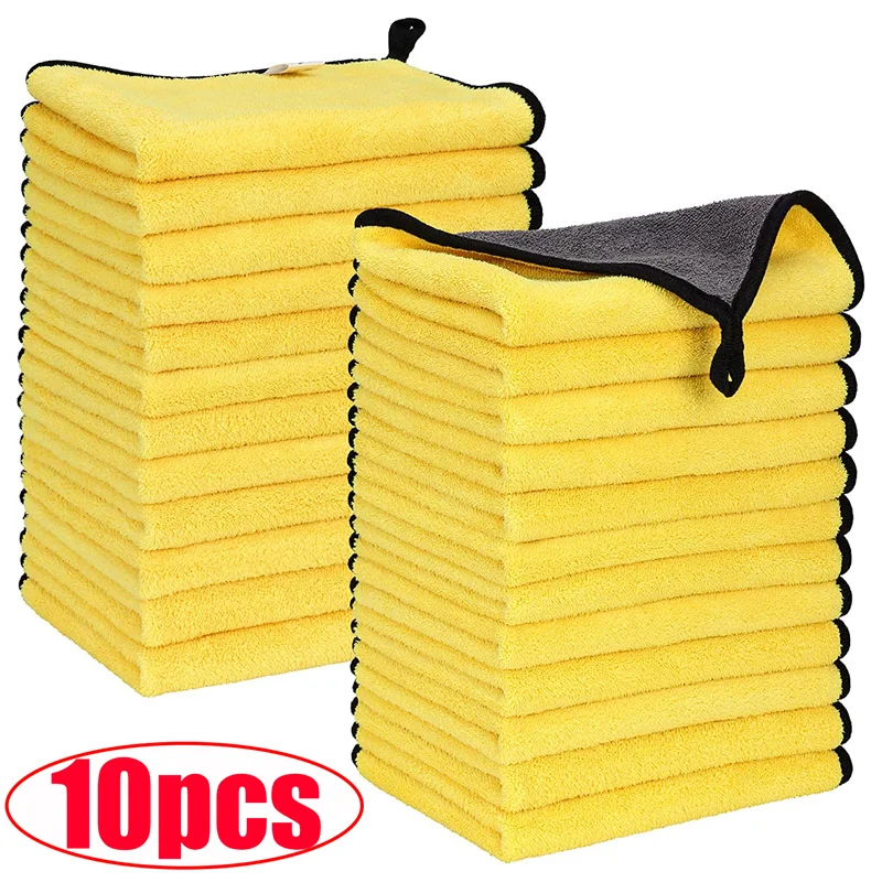 

3/5/10 шт., салфетки из микрофибры для мытья автомобиля