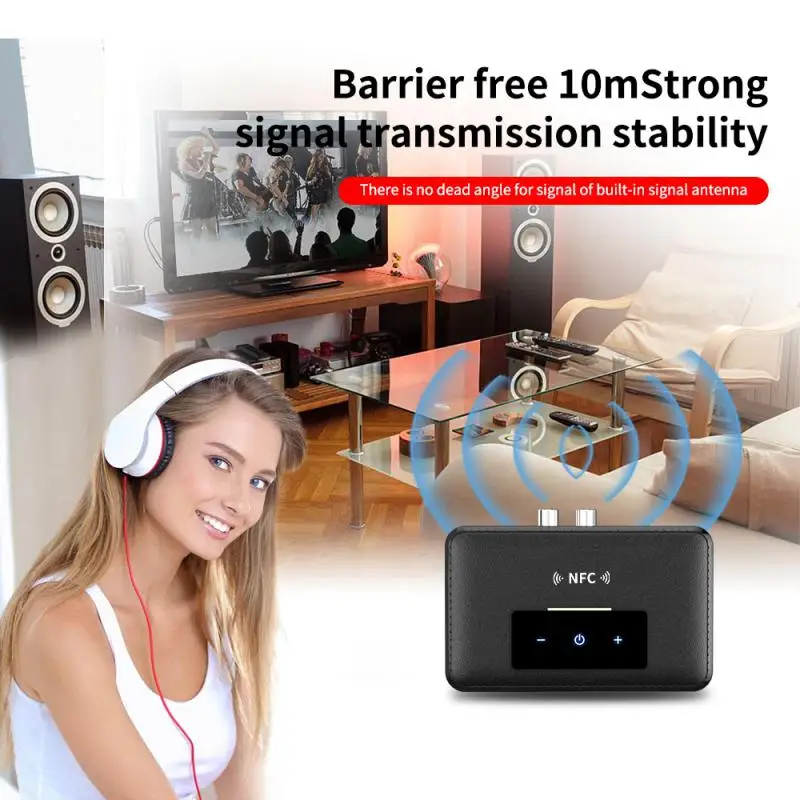 Приемник-передатчик Bluetooth 5 0 NFC стерео 3 мм AUX разъем RCA оптический беспроводной