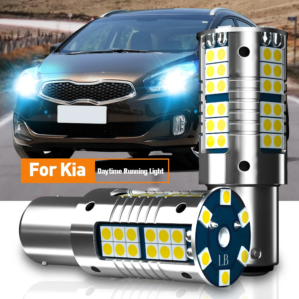 

2pcs LED Daytime Running Light DRL Bulb Lamp P21W BA15S 1156 Canbus For Kia Rio 3 4 2012-2019 Ceed Picanto 2011-2017 Stonic