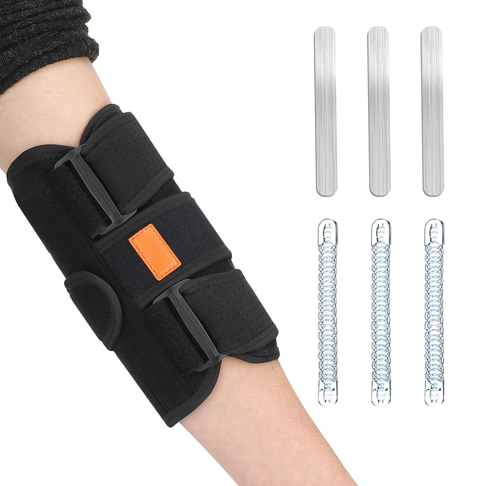 

Protector Support Sports For Tendonitis Cubital Tunnel Neoprene Elbow Brace Prevent Excessive Bending Splint Adjustable Strap