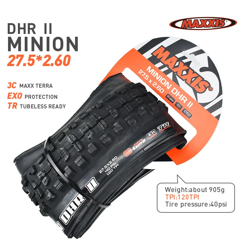Шина велосипедная MAXXIS 27 5 MINION DHF DHR бескамерная готовая Складная для горного