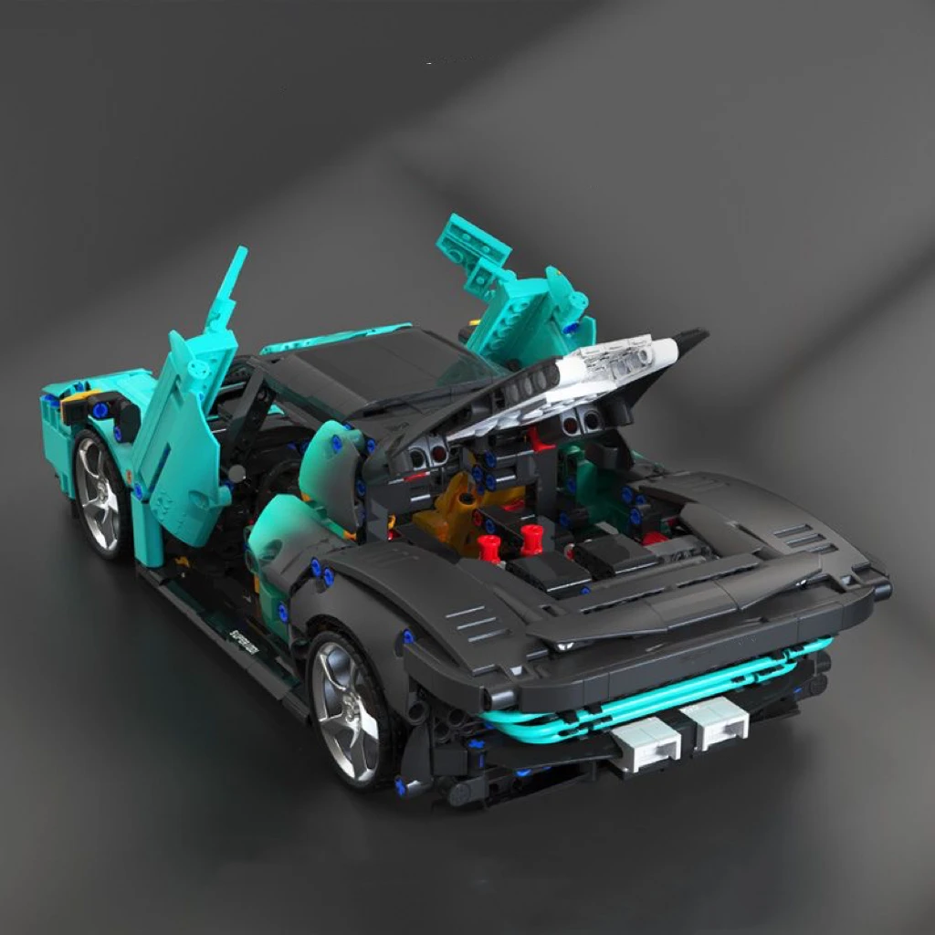 TUOMU дизайнерский строительный блок Гоночная Серия 1: 14 фиолетовый Шарм Auroras FL