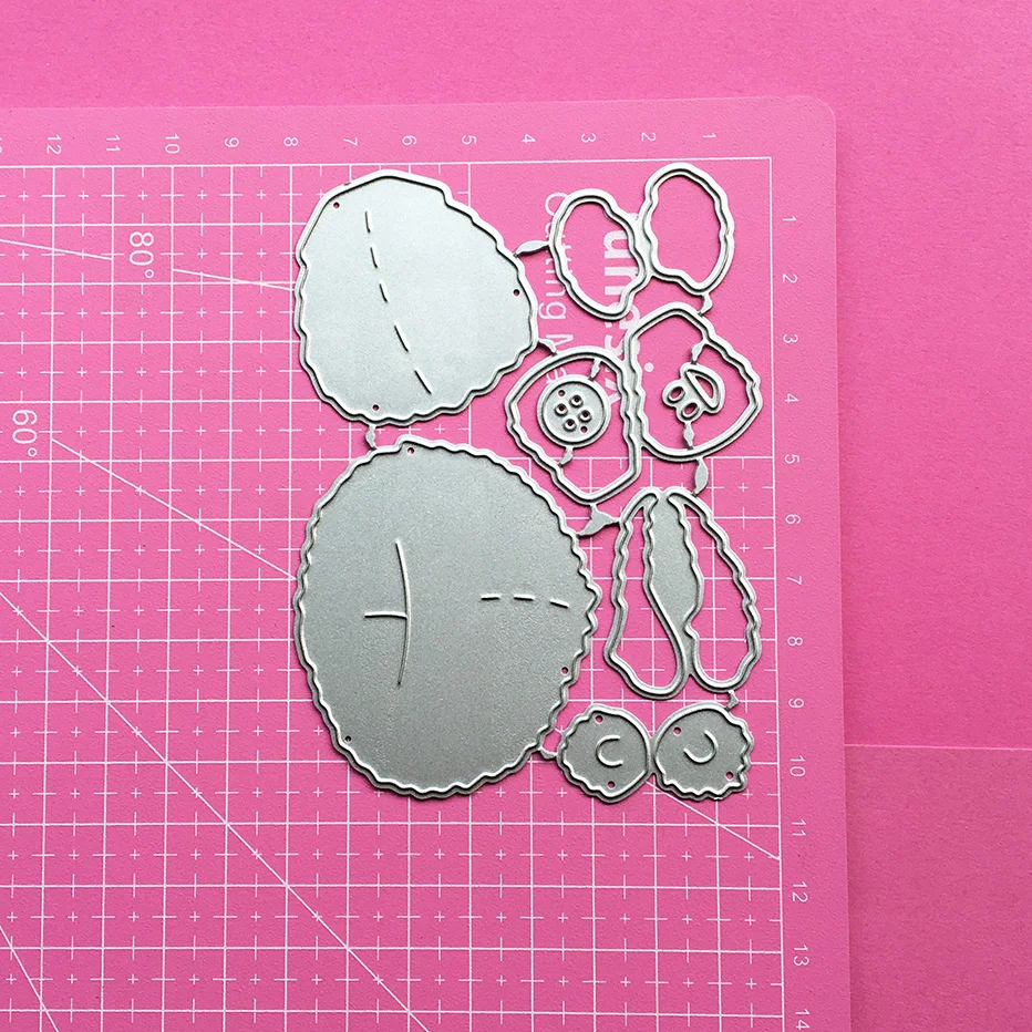 Сборные Вырубные штампы с медведем оформление сделай сам бумажные подарочные