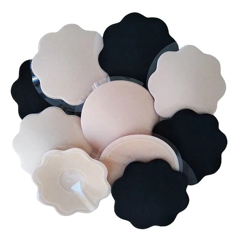 

2Pcs Bra Pads Wholesale Silicone Nipple Cover Bra Pasties Pad Adhesive Reusable Breast Stickers Petals Nipple Stickers