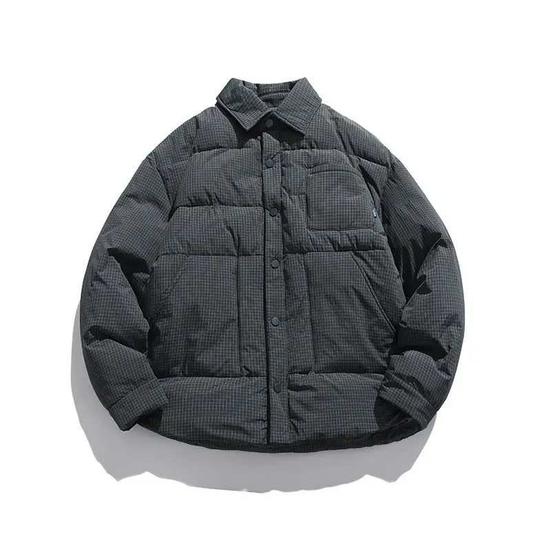 Down Jacket Solid Winter Cotton Men's Coat New Zipper Parka Coat Men Clothing Long Sleeve Men's Jacket Coat Outdoor Brand Sale