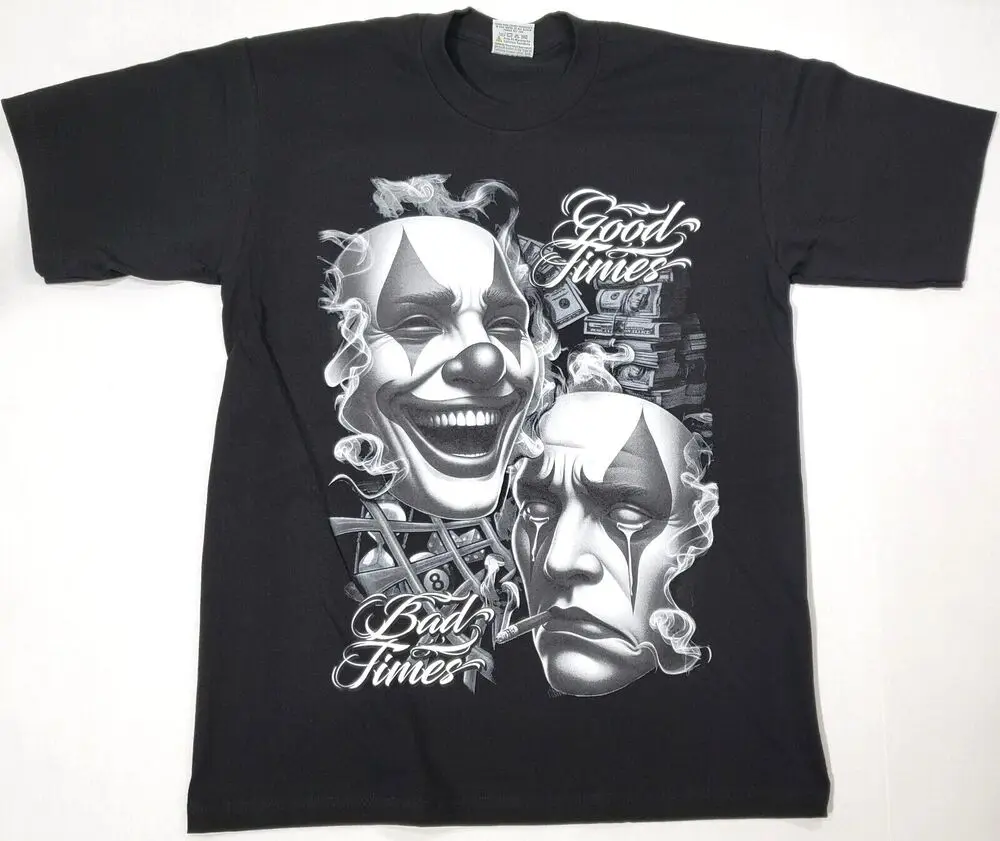 Комедия и трагедия футболка Smile Now Cry After Good Times Bad Мужская Новинка