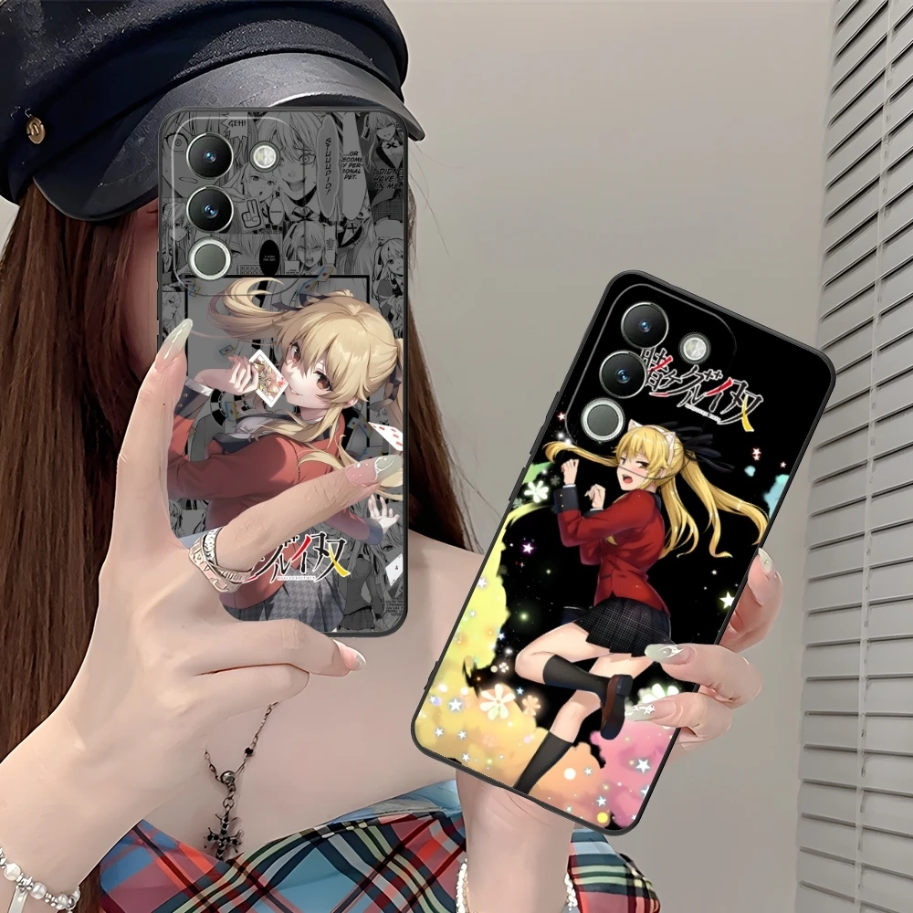 Чехол для мобильного телефона Kakegurui Mary Anime VIVO Y95 Y93 Y31 Y20 V19 V17 V15 Pro X60 NEX черный мягкий