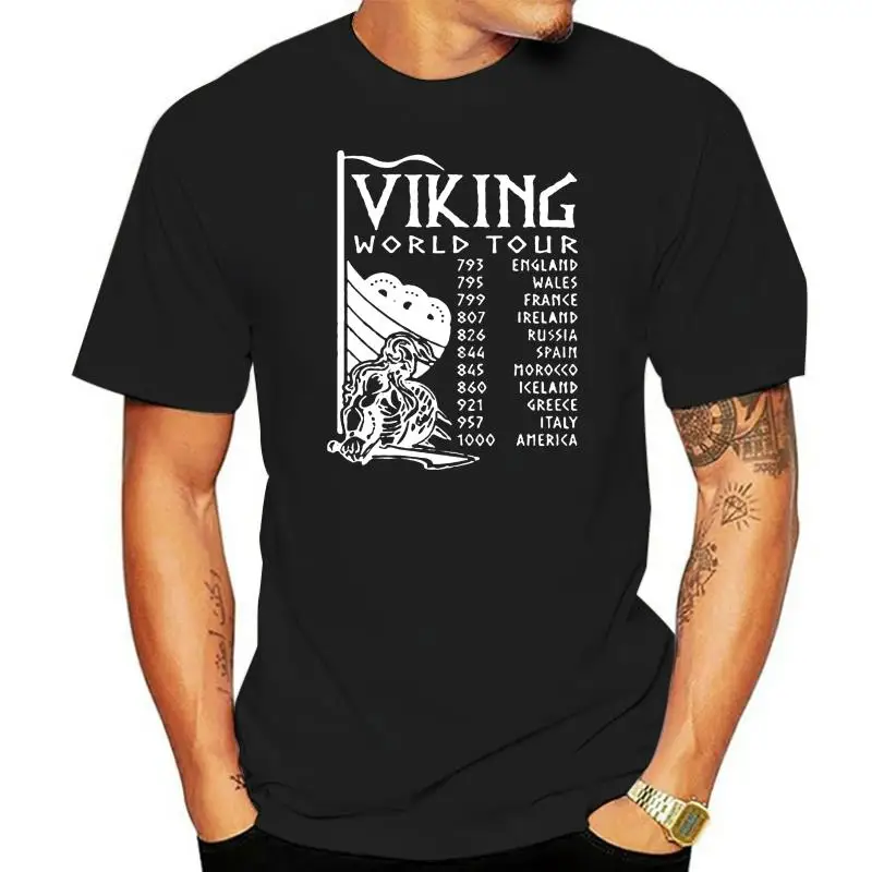 

Футболка с изображением викингов во всем мире, дизайнерские футболки оригинального Тора, Рагнара, Норвегии, Норге, Вальгаллы, повседневные ...