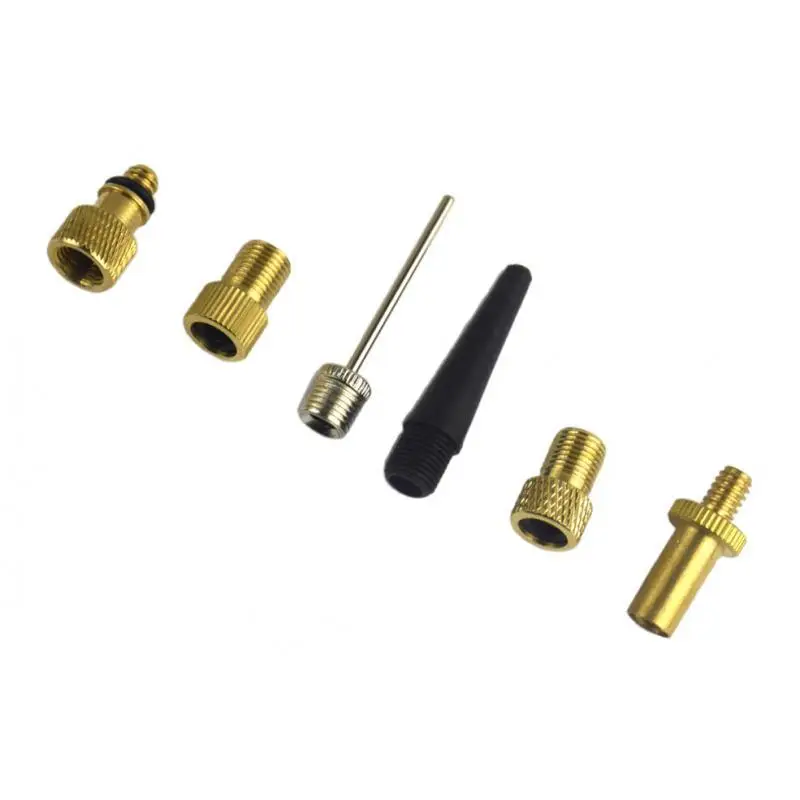 

2X 6pcs Biking Valve Adaptor Kit Pump Air Inflation For Bike