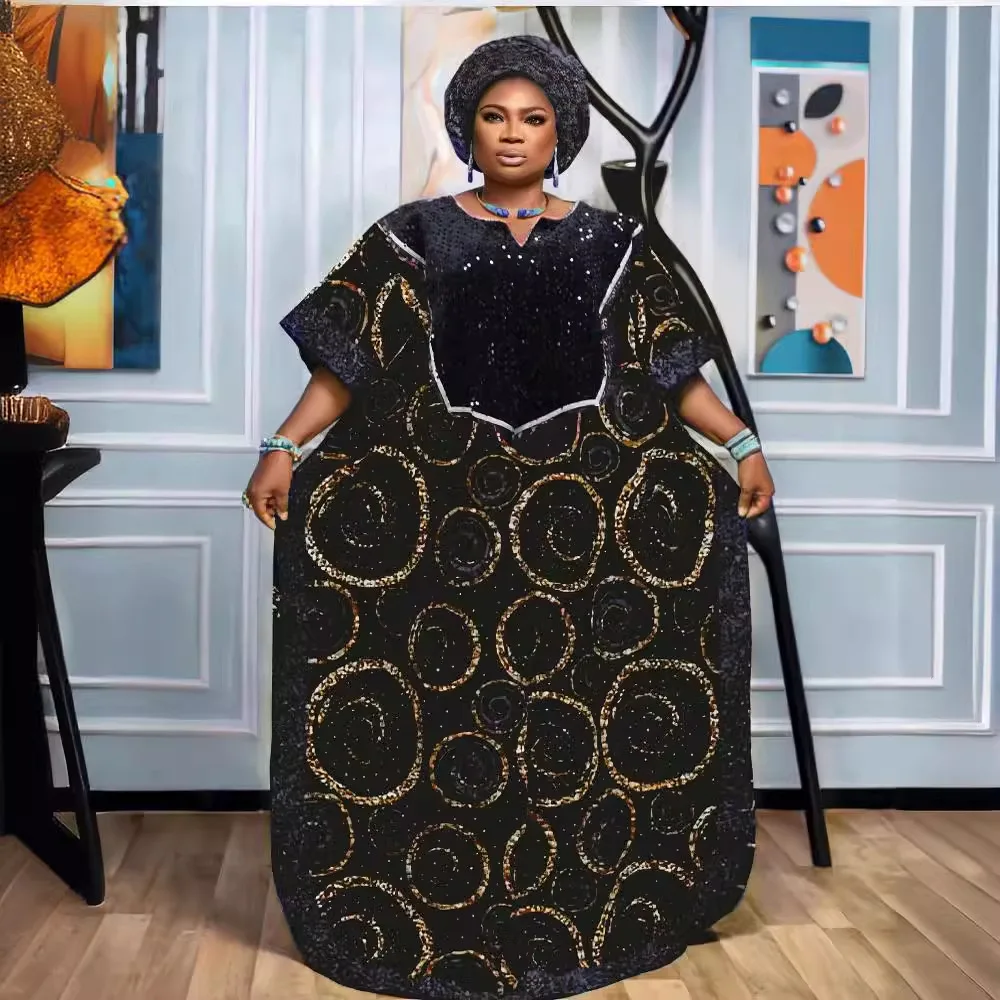 Африканская одежда с блестками африканские платья для женщин мусульманская мода