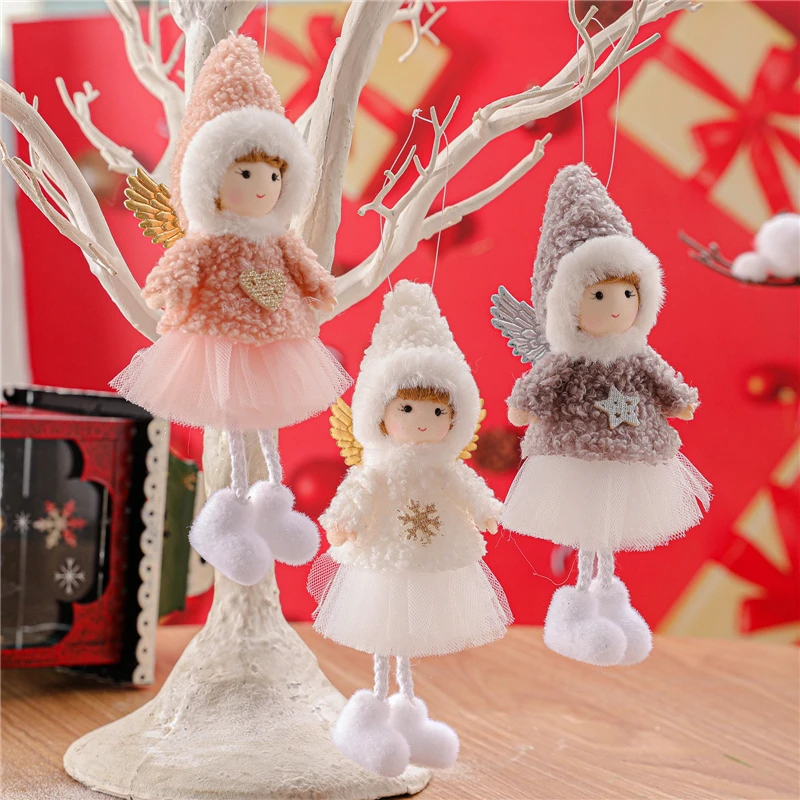 

Christmas Cute Angel Dolls Pendant Christmas Tree Hanging Ornaments Navidad Christmas Decoration for Home Noel New Year Gifts