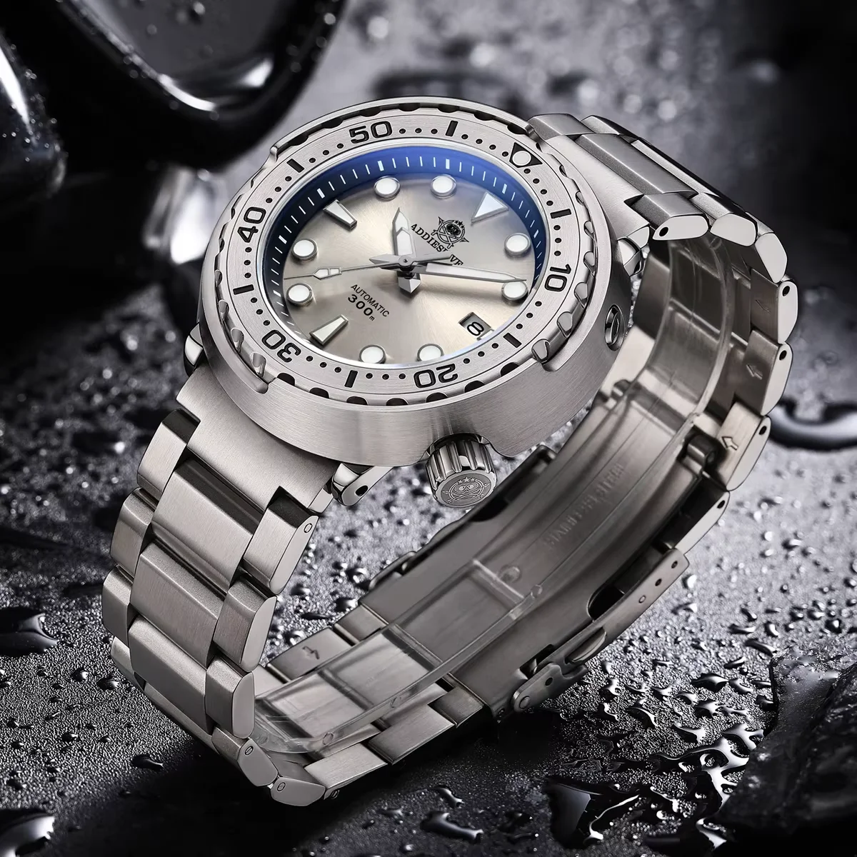 Фото ADDIESDIVE Classic Tuna NH35 Мужские механические часы с сапфировым стеклом, из нержавеющей стали, роскошные автоматические мужские наручные часы reloj hombre №4