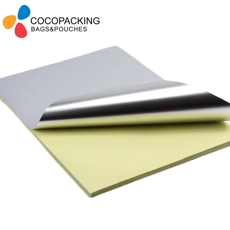 

Самоклеящаяся Матовая Серебристая/Золотистая алюминиевая фольга A4, 30 листов/партия, фотобумага для печати этикеток для лазерного принтера