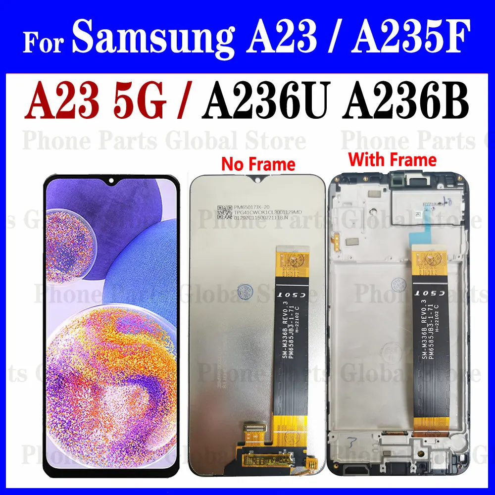 A23 5G ЖК-дисплей с рамкой для Samsung Galaxy A235F Дисплей SM-A235F/DS A235M A236U A236B Экран Сенсорная